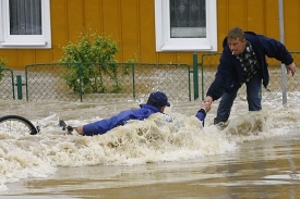 Povodně na východě Polska.